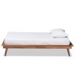 Baxton Studio Karine Walnut Brown Finished Wood Twin Size Platform Bed Frame