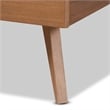 Baxton Studio Aimi Walnut Brown Finished Wood Full Size Platform Bed