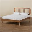 Baxton Studio Emiko Walnut Brown Finished Wood Full Size Platform Bed