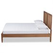 Baxton Studio Redmond Walnut Brown Finished Wood Queen Size Platform Bed
