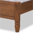 Baxton Studio Redmond Walnut Brown Finished Wood Queen Size Platform Bed