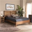 Baxton Studio Redmond Walnut Brown Finished Wood Queen Size Platform Bed