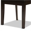 Baxton Studio Ela Dark Brown Finished Wood 7-Piece Dining Set