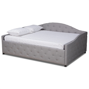 baxton studio becker transitional grey full size daybed