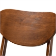 Baxton Studio Katya Brown Finished Wood 2-Piece Bar Stool Set