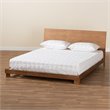 Baxton Studio Haines Brown Finished Wood Full Size Platform Bed