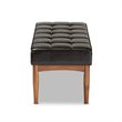 Baxton Studio Sanford Brown Finished Wood Dining Bench