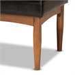 Baxton Studio Sanford Brown Finished Wood Dining Bench