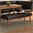 Baxton Studio Sanford Brown Finished Wood Dining Bench