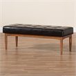 Baxton Studio Sanford Brown Finished Wood Dining Bench