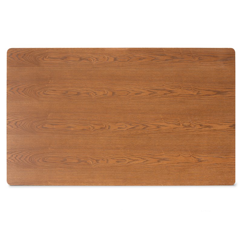 Baxton Studio Sanford Tan Walnut Brown Finished Wood 3-Piece Dining Nook Set