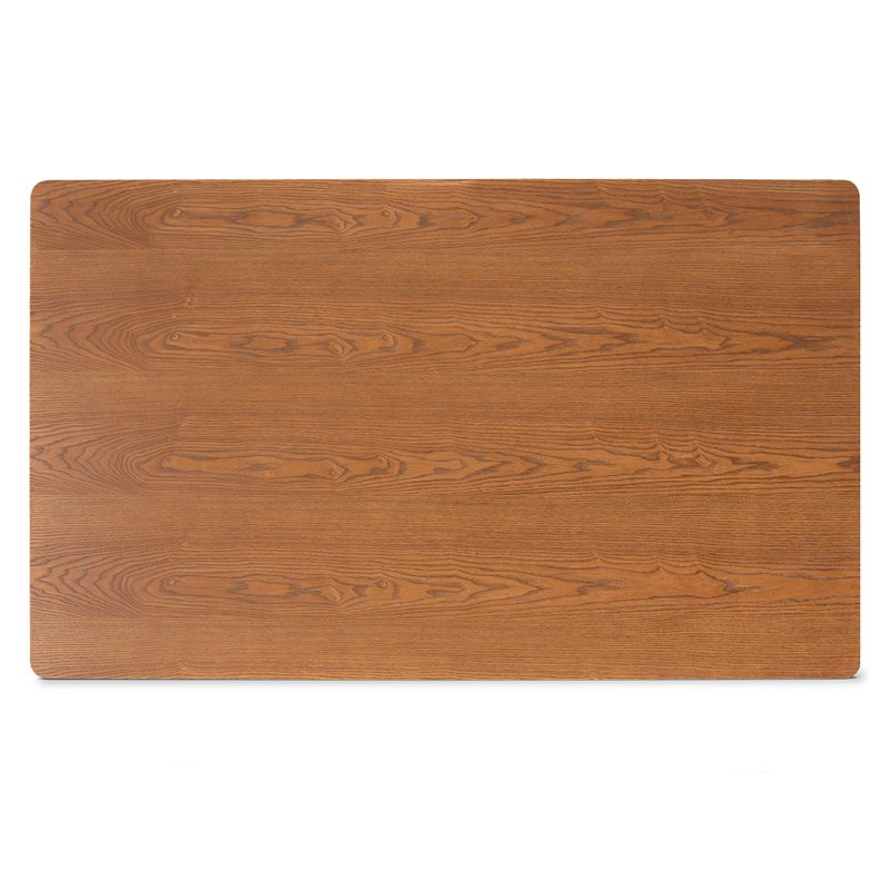 Baxton Studio Sanford Tan Walnut Brown Finished Wood 5-Piece Dining Nook Set