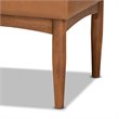 Baxton Studio Sanford Tan Walnut Brown Finished Wood Dining Bench
