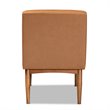 Baxton Studio Sanford Tan Walnut Brown Finished Wood Dining Chair