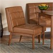 Baxton Studio Sanford Tan Walnut Brown Finished Wood Dining Chair