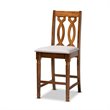 Baxton Studio Darcie Grey and Walnut Brown Finished Wood 5-Piece Pub Set