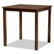 Baxton Studio Darcie Grey and Walnut Brown Finished Wood 5-Piece Pub Set