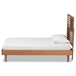 Baxton Studio Romy Walnut Brown Finished Wood Twin Size Platform Bed