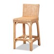 Baxton Studio Athena Natural Finished Rattan Counter Stool