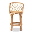 Baxton Studio Diana Natural Finished Rattan Counter Stool