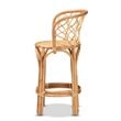 Baxton Studio Diana Natural Finished Rattan Counter Stool