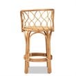 Baxton Studio Diana Natural Finished Rattan Counter Stool