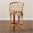 Baxton Studio Diana Natural Finished Rattan Counter Stool