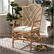 Baxton Studio Delta Natural Finished Rattan Armchair