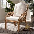 Baxton Studio Sonia Natural Finished Rattan Armchair
