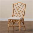 Baxton Studio Sonia Natural Finished Rattan Chair