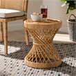 Baxton Studio Seville Natural Finished Rattan End Table