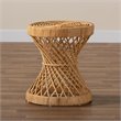Baxton Studio Seville Natural Finished Rattan End Table