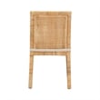 Baxton Studio Sofia Walnut Finished Wood and Rattan Dining Chair