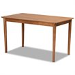 Baxton Studio Riordan Dark Brown and Brown Finished Wood 3-Piece Dining Set