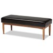Baxton Studio Riordan Dark Brown and Brown Finished Wood 4-Piece Dining Set