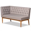 Baxton Studio Riordan Grey and Walnut Brown Finished Wood 3-Piece Dining Set