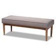 Baxton Studio Riordan Grey and Walnut Brown Finished Wood 4-Piece Dining Set