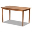 Baxton Studio Riordan Grey and Walnut Brown Finished Wood 4-Piece Dining Set