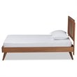 Baxton Studio Michi Ash Walnut Finished Wood Full Size Bed