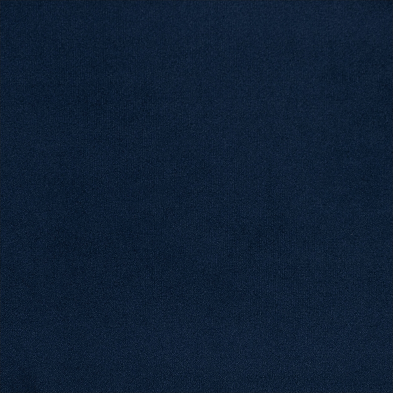 Baxton Studio Harmon Blue Velvet and Black Finished Wood Accent Chair