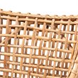 Baxton Studio Saoka Natural Brown Finished Wood and Rattan Armchair