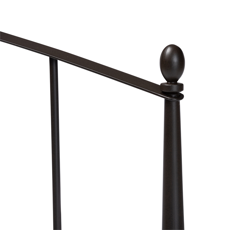 Baxton Studio Lana Black Finished Metal Queen Size Platform Bed