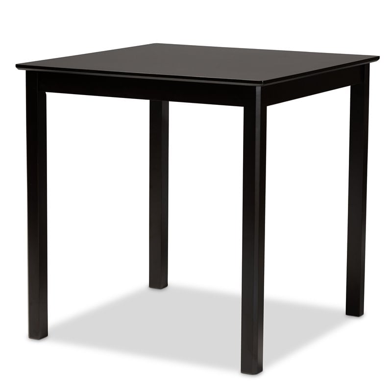 Baxton Studio Caron Dark Brown Finished Wood 5-Piece Pub Set