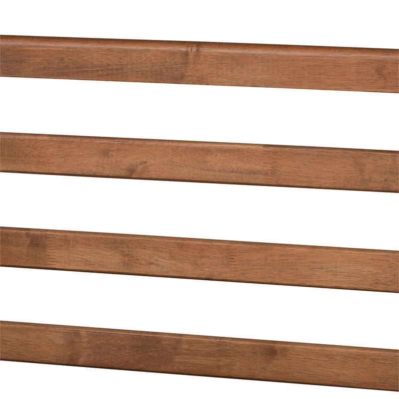 Baxton Studio Ryo Walnut Brown Finished Wood Twin Size Platform Bed