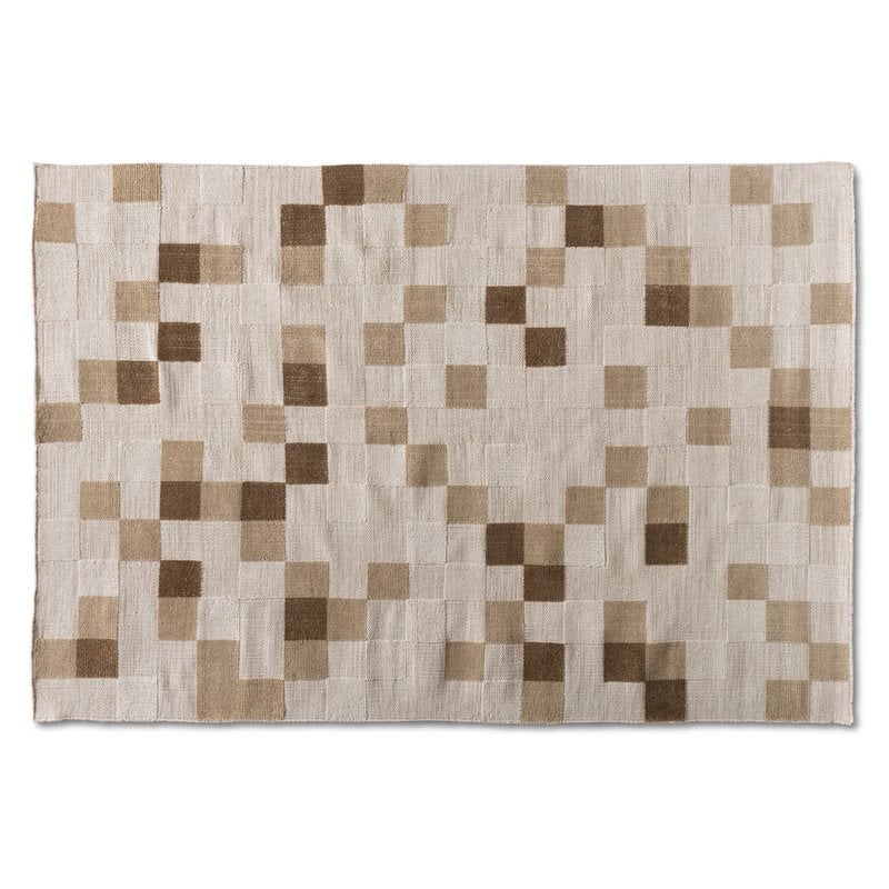 Baxton Studio Barbon Ivory and Beige Handwoven PET Yarn Indoor and Outdoor Rug