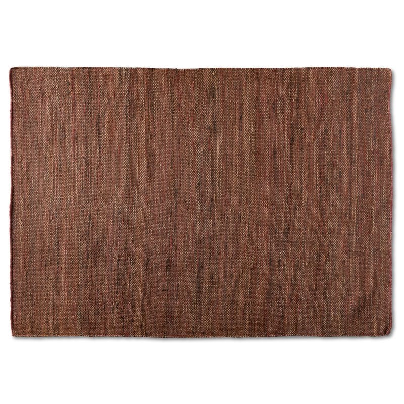 Baxton Studio Flamings Rust Handwoven Hemp Area Rug