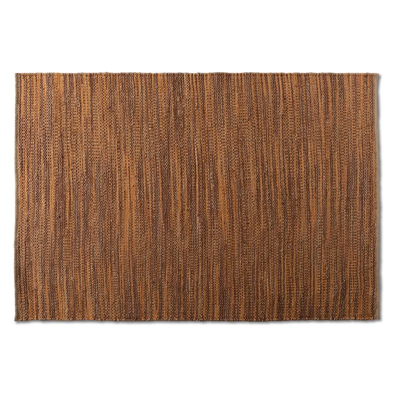 Baxton Studio Michigan Rust Handwoven Hemp Blend Area Rug