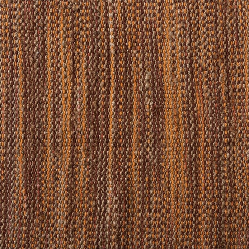 Baxton Studio Michigan Rust Handwoven Hemp Blend Area Rug