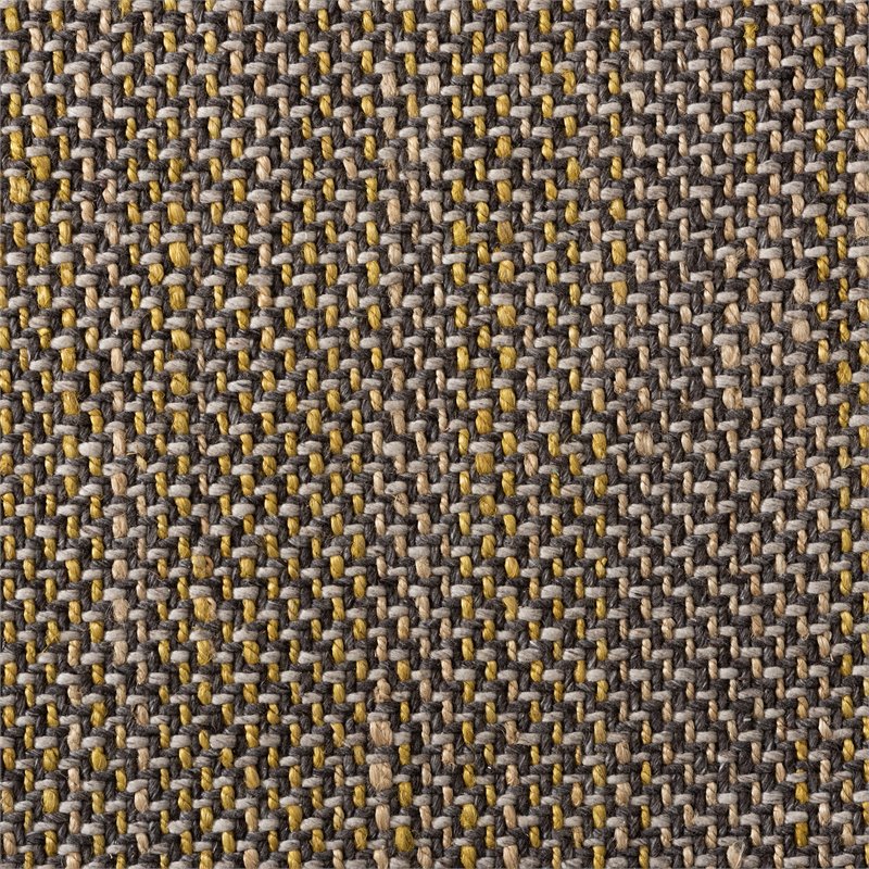 Baxton Studio Nurten Yellow and Grey Handwoven Hemp Blend Area Rug