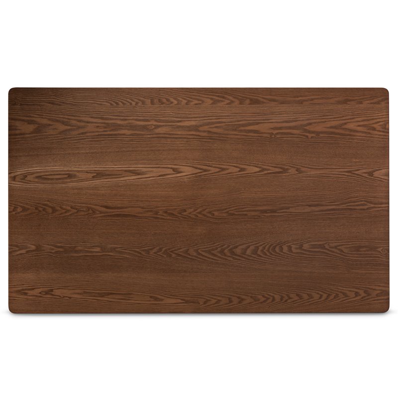 Baxton Studio Grey Faux Leather and Brown Finished Wood 7-Piece Dining Set